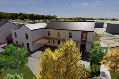 Esquisse 3D du projet Domaine du Chêne Vert à Saint-André-Des-Eaux - Agrandir l'image 2 sur 4, fenêtre modale