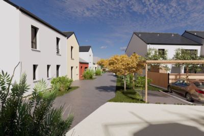 Esquisse 3D du projet Domaine du Chêne Vert à Saint-André-Des-Eaux - Agrandir l'image 4 sur 4, fenêtre modale